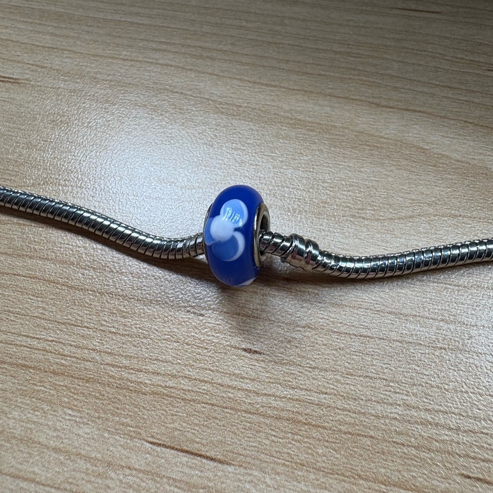 BLUE FLOWER PANDORA CHARM